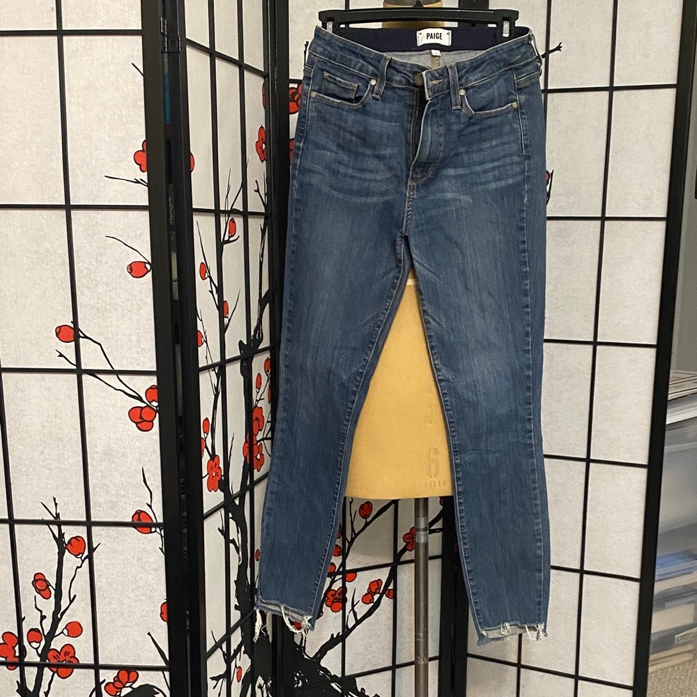 PAIGE Dark Blue Skinny Jeans for Women